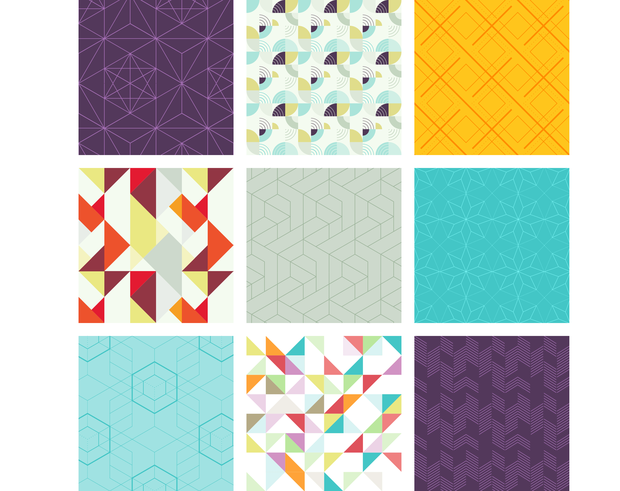 image showing 9 of the 20 FREE seamless geometrical Adobe Illustrator patterns
