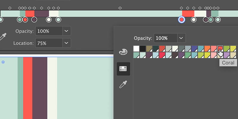 Creating a Colored Striped Fill in Adobe Illustrator