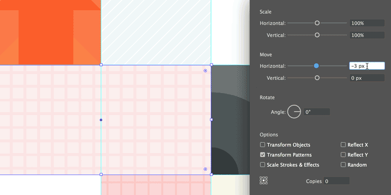 Transforming Patterns in Adobe Illustrator