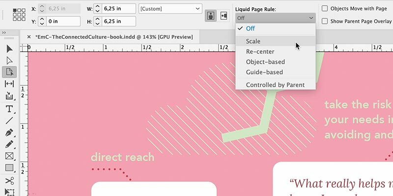 How to quickly resize entire page layouts in Adobe InDesign