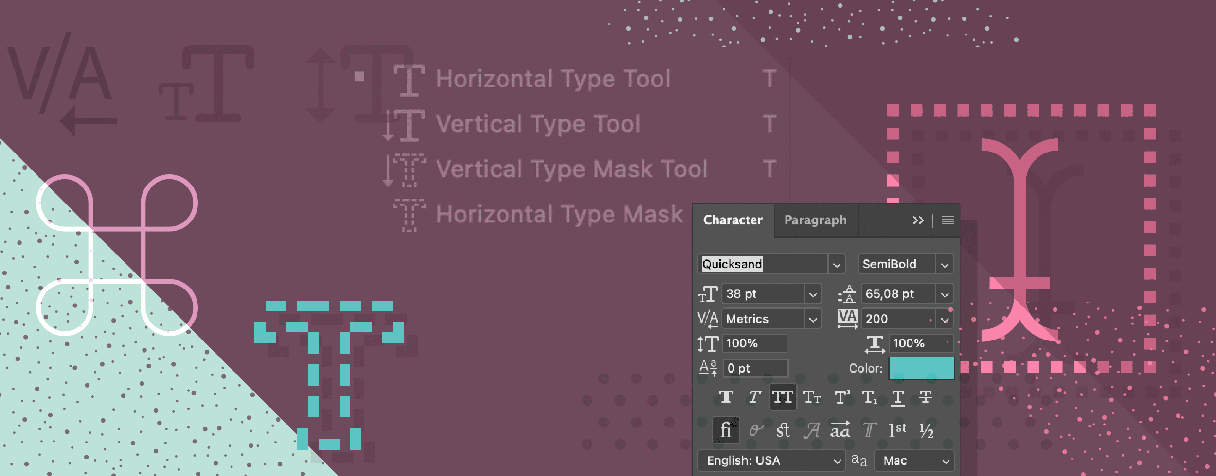 Photoshop Type Shortcuts Cheat Sheet