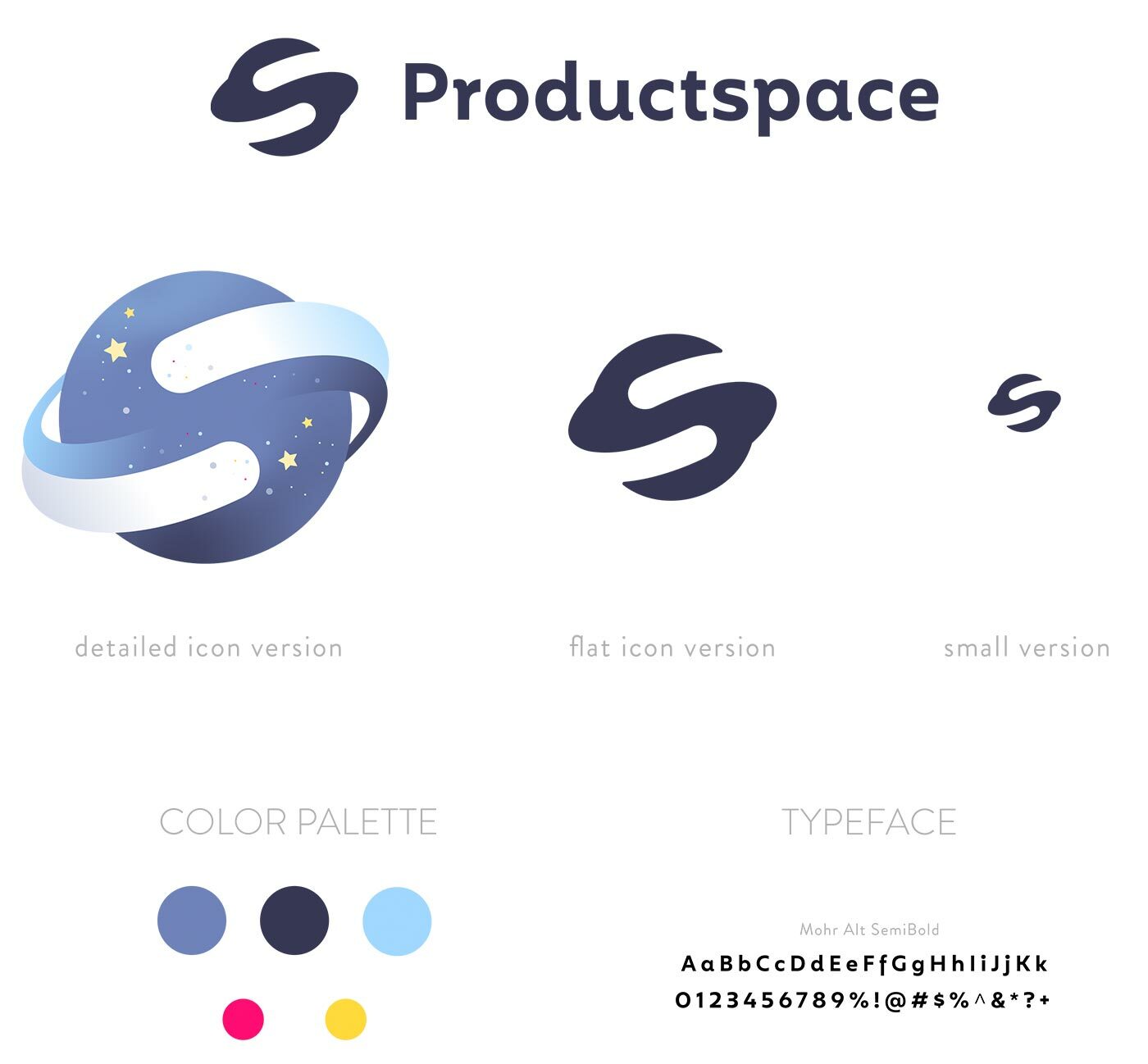 Updated logo design proposal for ProductSpace after client feedback