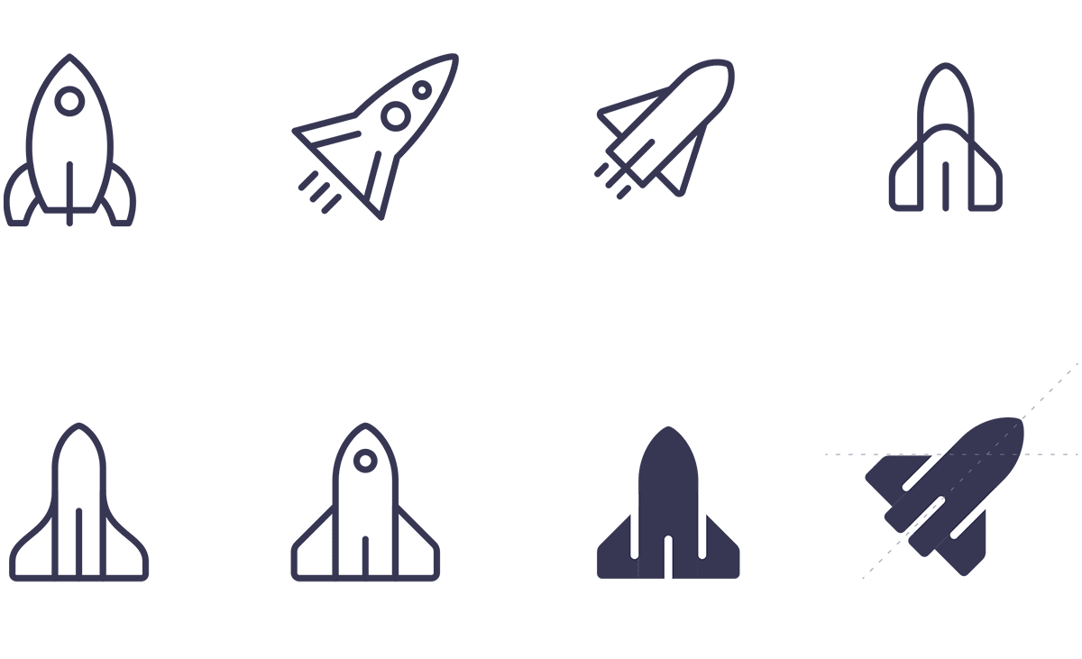 RocketBase icon exploration
