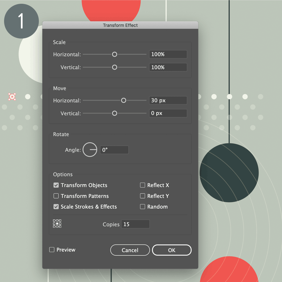 1. Duplicate dot