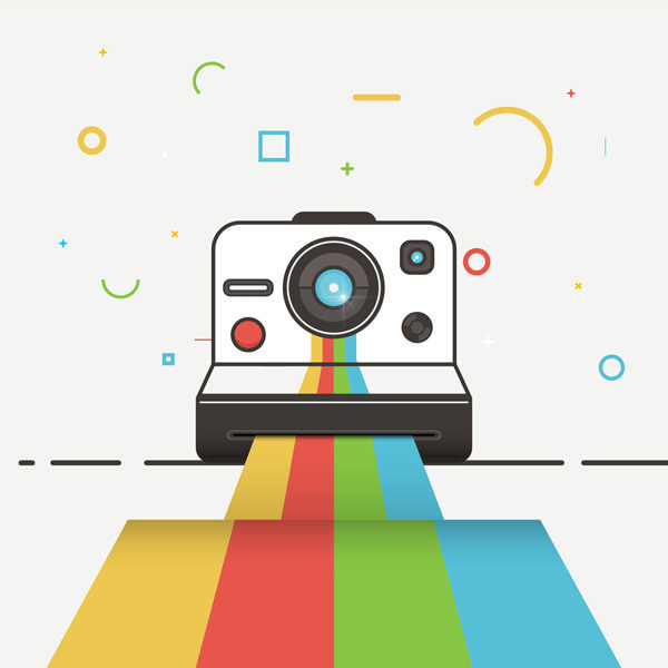 Create a Polaroid Camera Icon Design in Adobe Illustrator