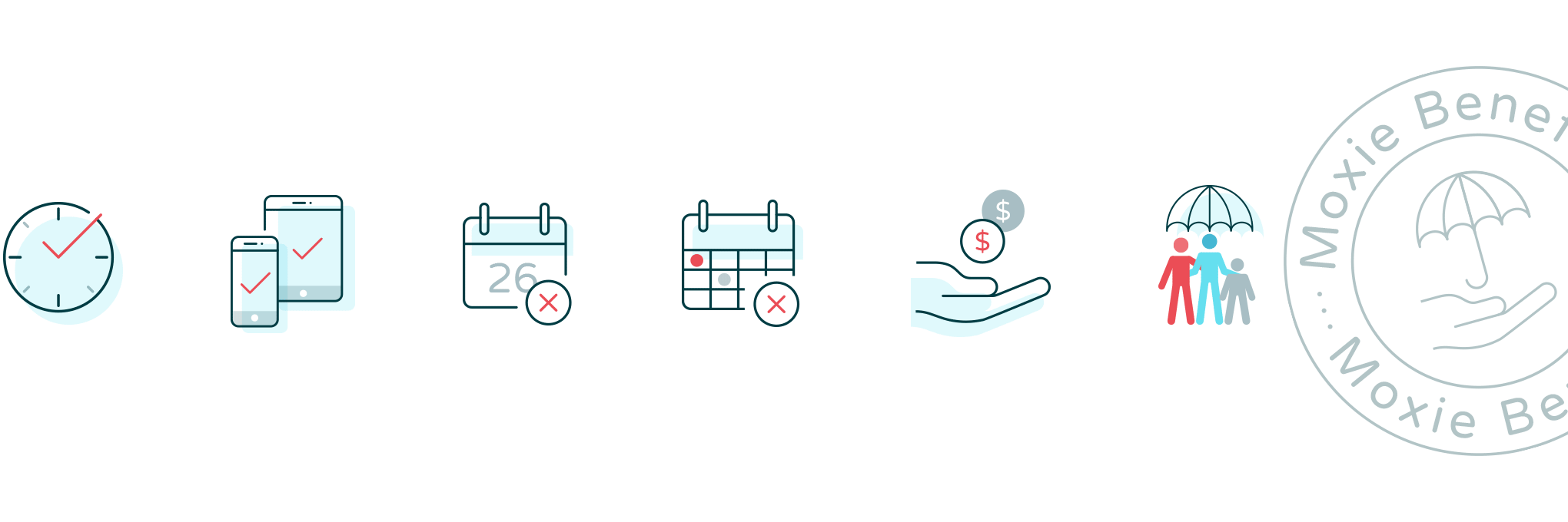 Icons created for Moxie.xyz with inspiration found on Streamline