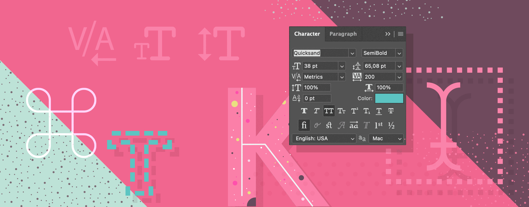 Photoshop Type Shortcuts Cheat Sheet