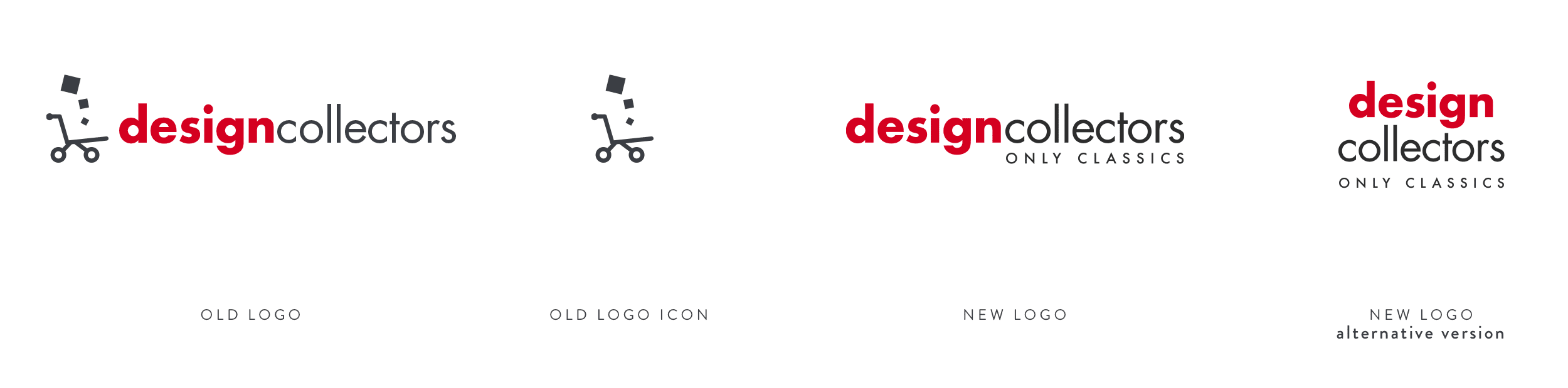 Designcollectors old and new logo design