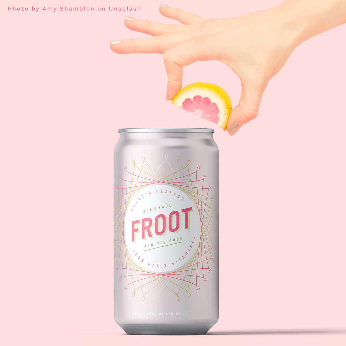 Froot, a fictional fruit energy drink