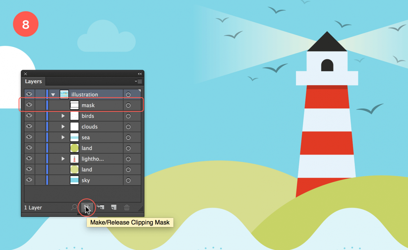 Create a Lighthouse in Adobe Illustrator | Veerle's Blog 4.0