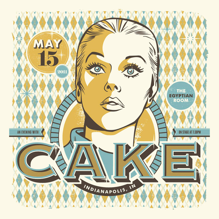 Cake gig poster