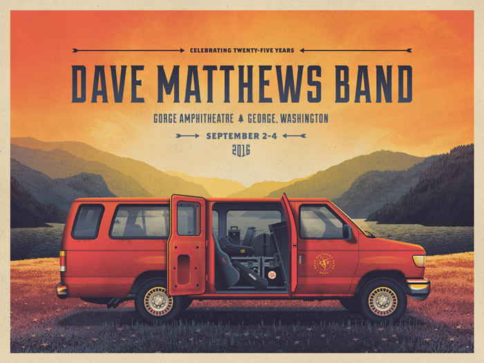 Dave Matthews Band Gorge Poster