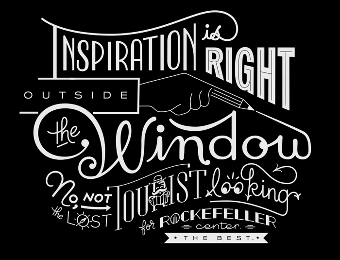 Inspiration is right outside the window