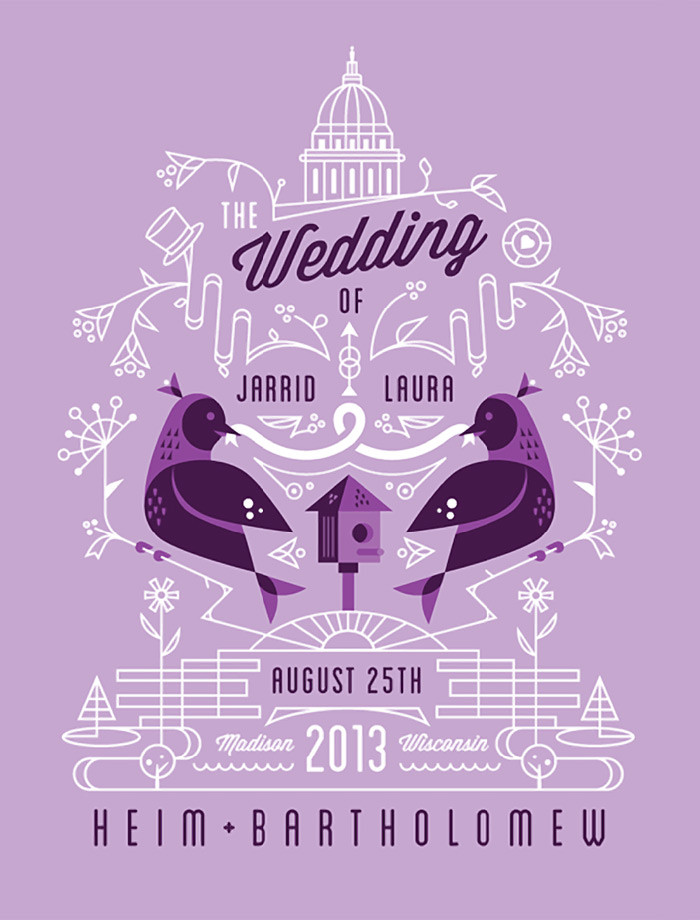 Jarrid and Laura wedding invitation