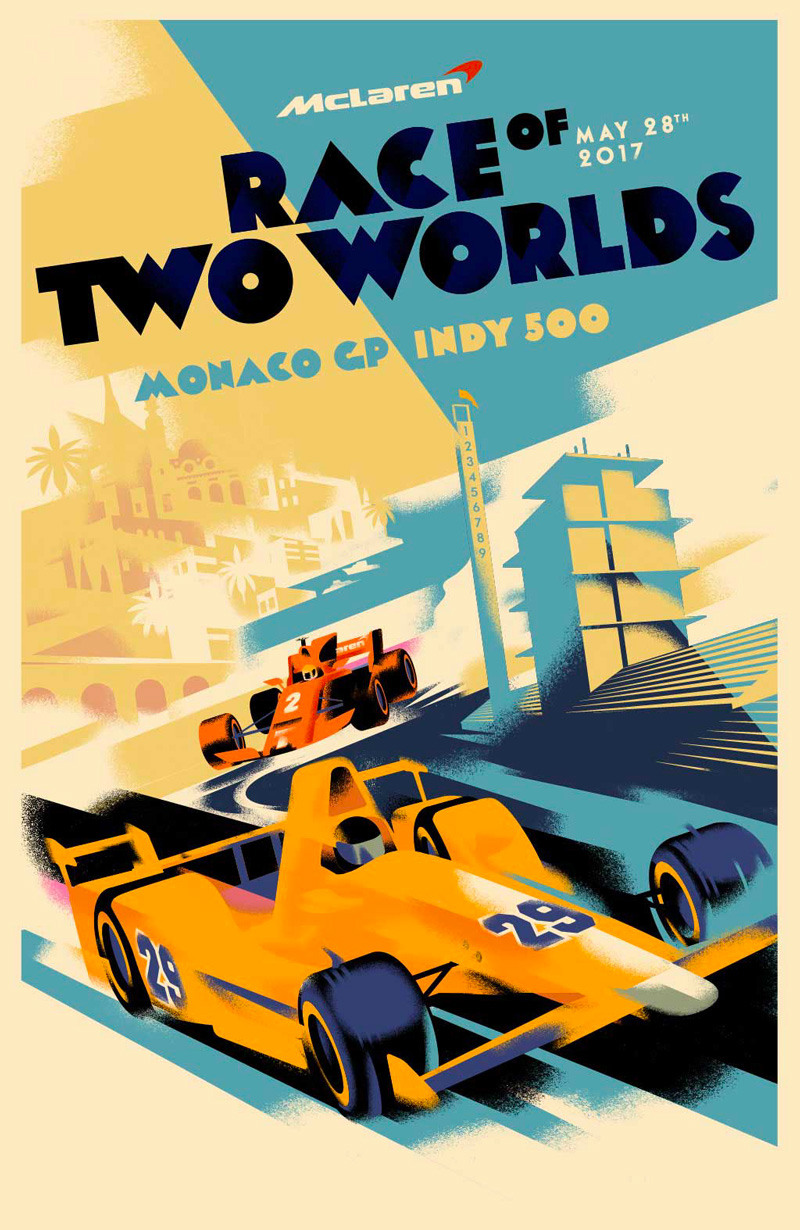 McLaren Poster Illustration