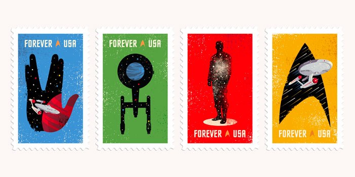 Star Trek Postage Stamps
