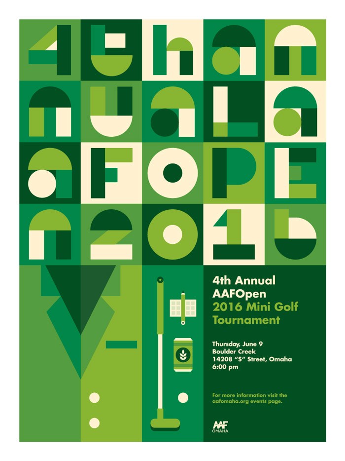 4th Annual AAFOpen Mini Golf Tournament Poster