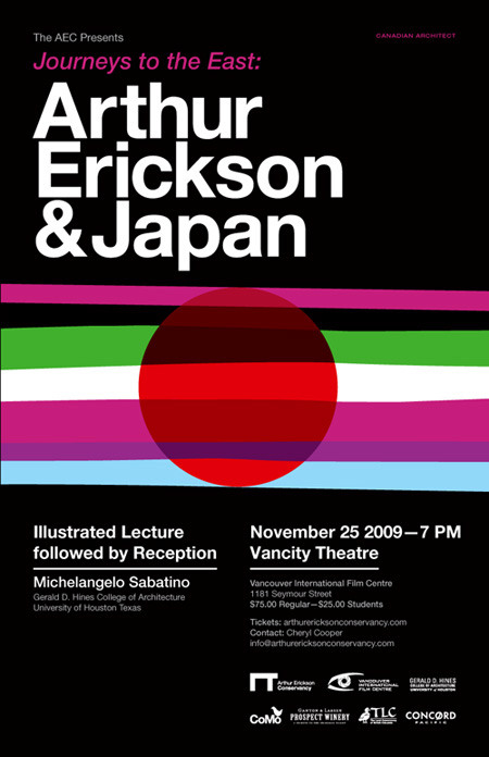Arthur Erickson & Japan Poster