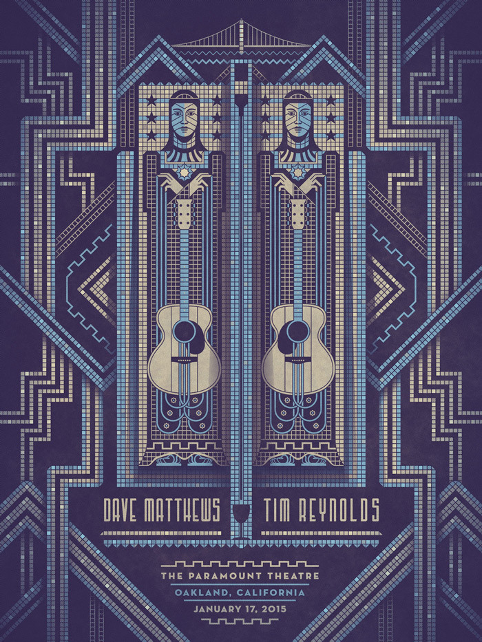 Dave Matthews and Tim Reynolds Oakland Poster