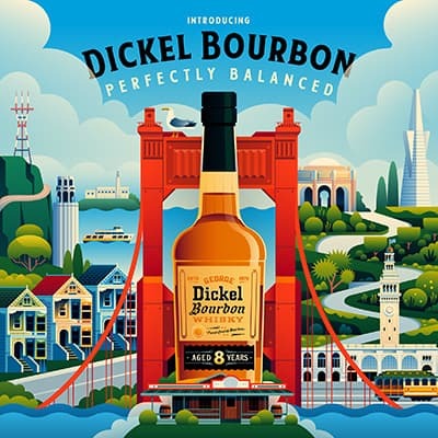 George Dickel Bourbon San Francisco Mural