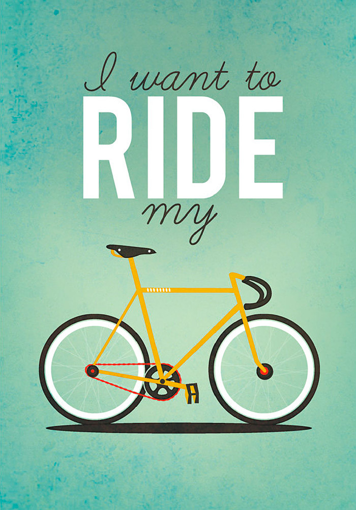 I want to ride my bike