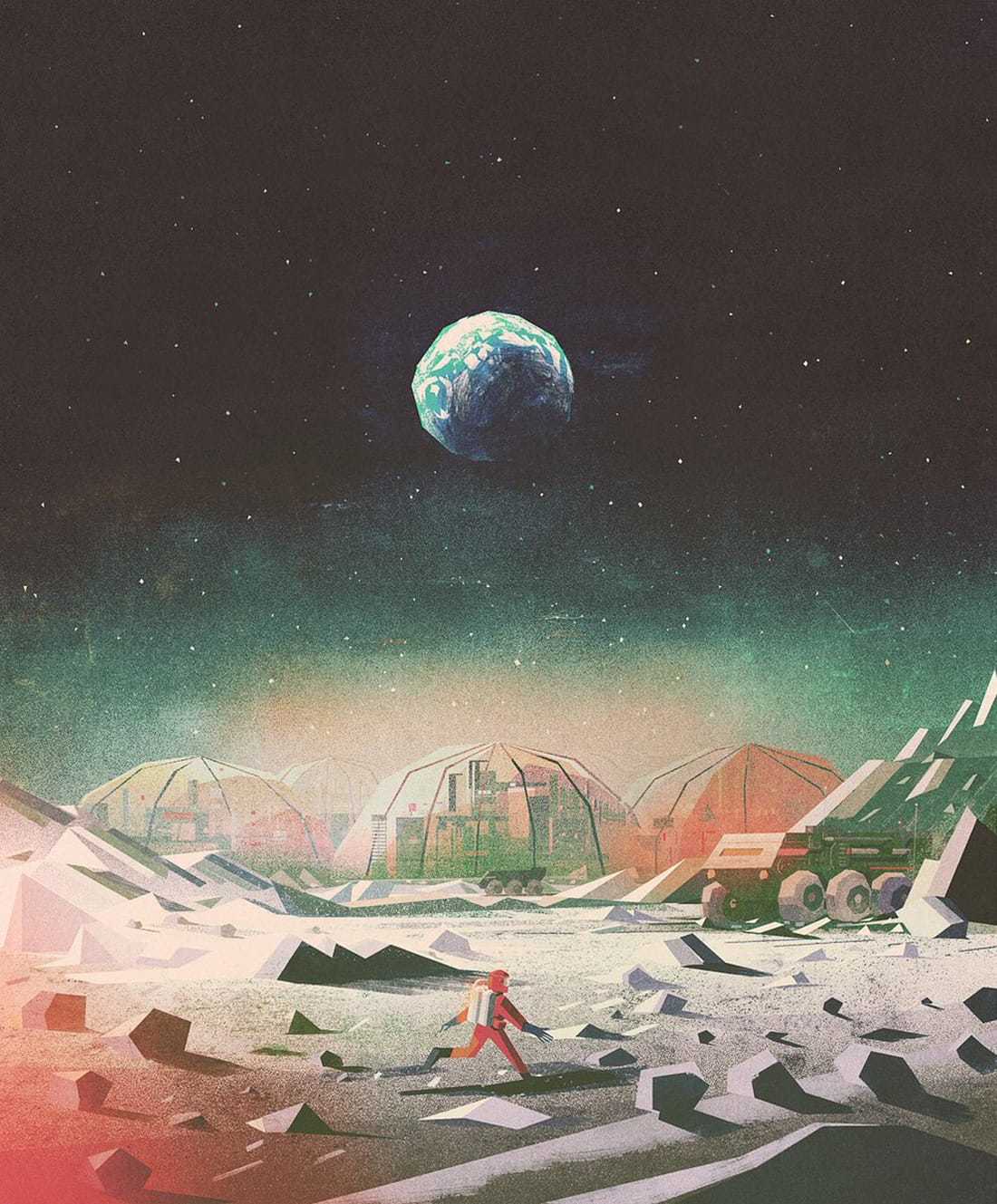 Moon Base Illustration