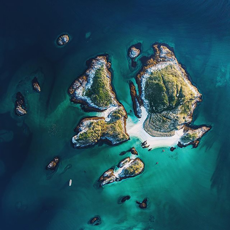 Norway peaks by drone