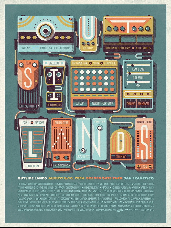 Outside Lands 2014 Official Poster