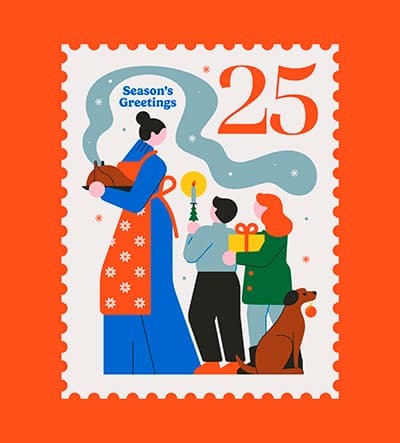 Season's Greetings Stamps