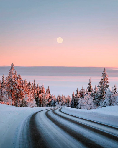 Snowy Road to Nowhere