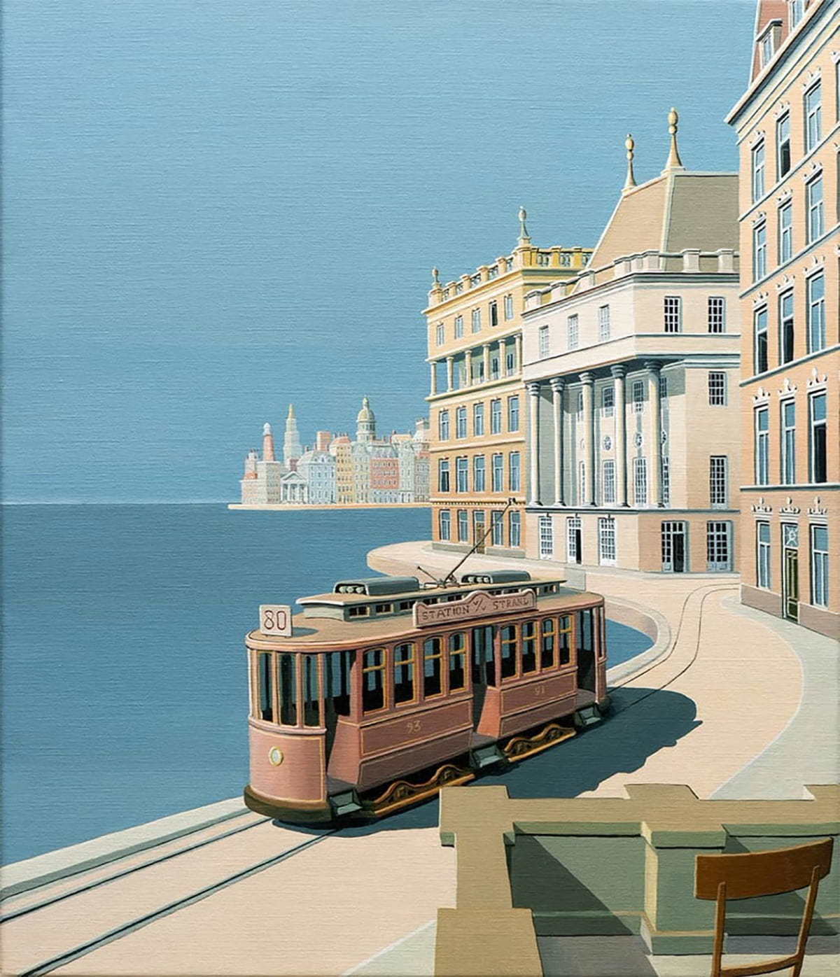 Tram by the Sea