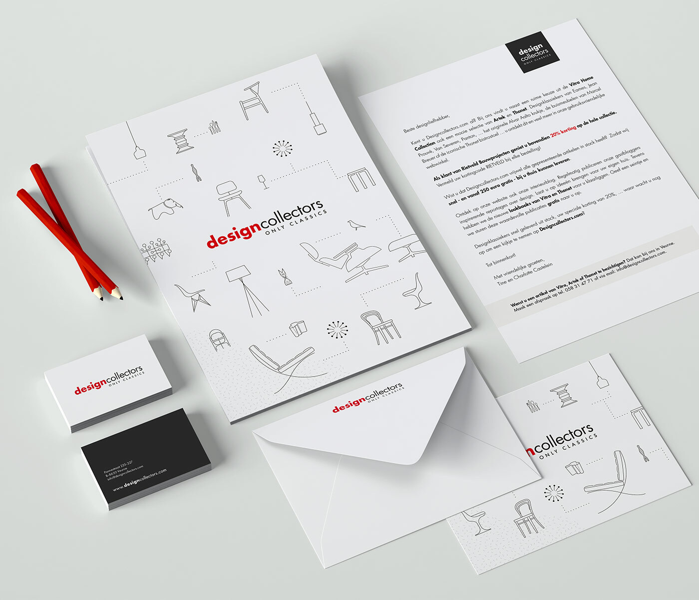 Designcollectors branding material & stationery design