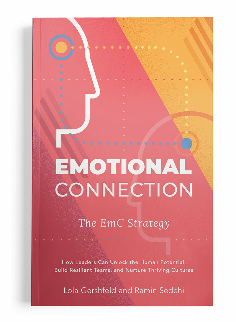 EmC Leaders Emotional Connection book and bookmark design