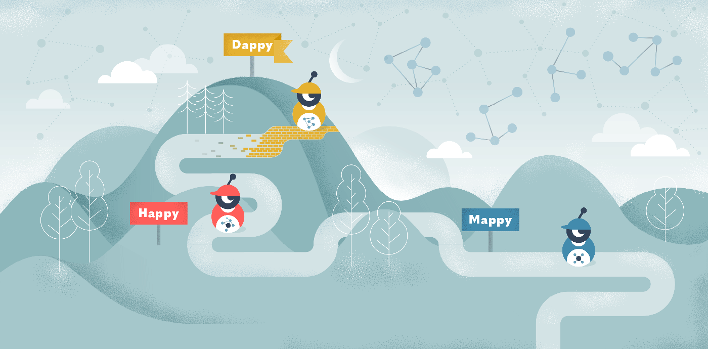 OST Mappy, Happy & Dappy introduction scenery illustration