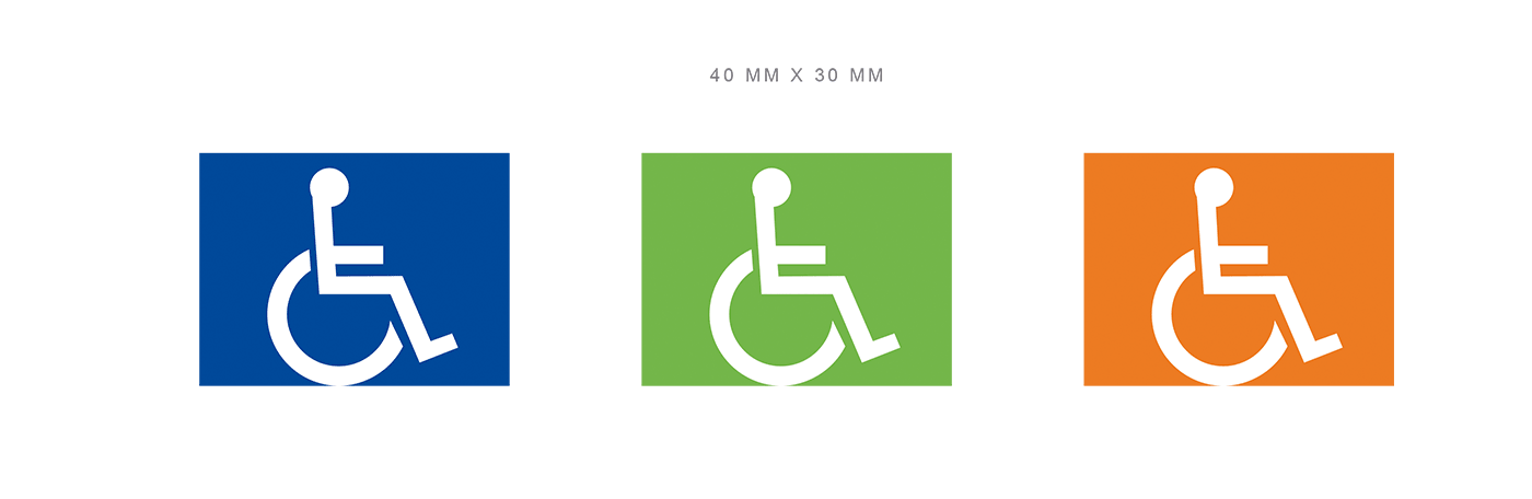 Parking Kursaal wheelchair icon design
